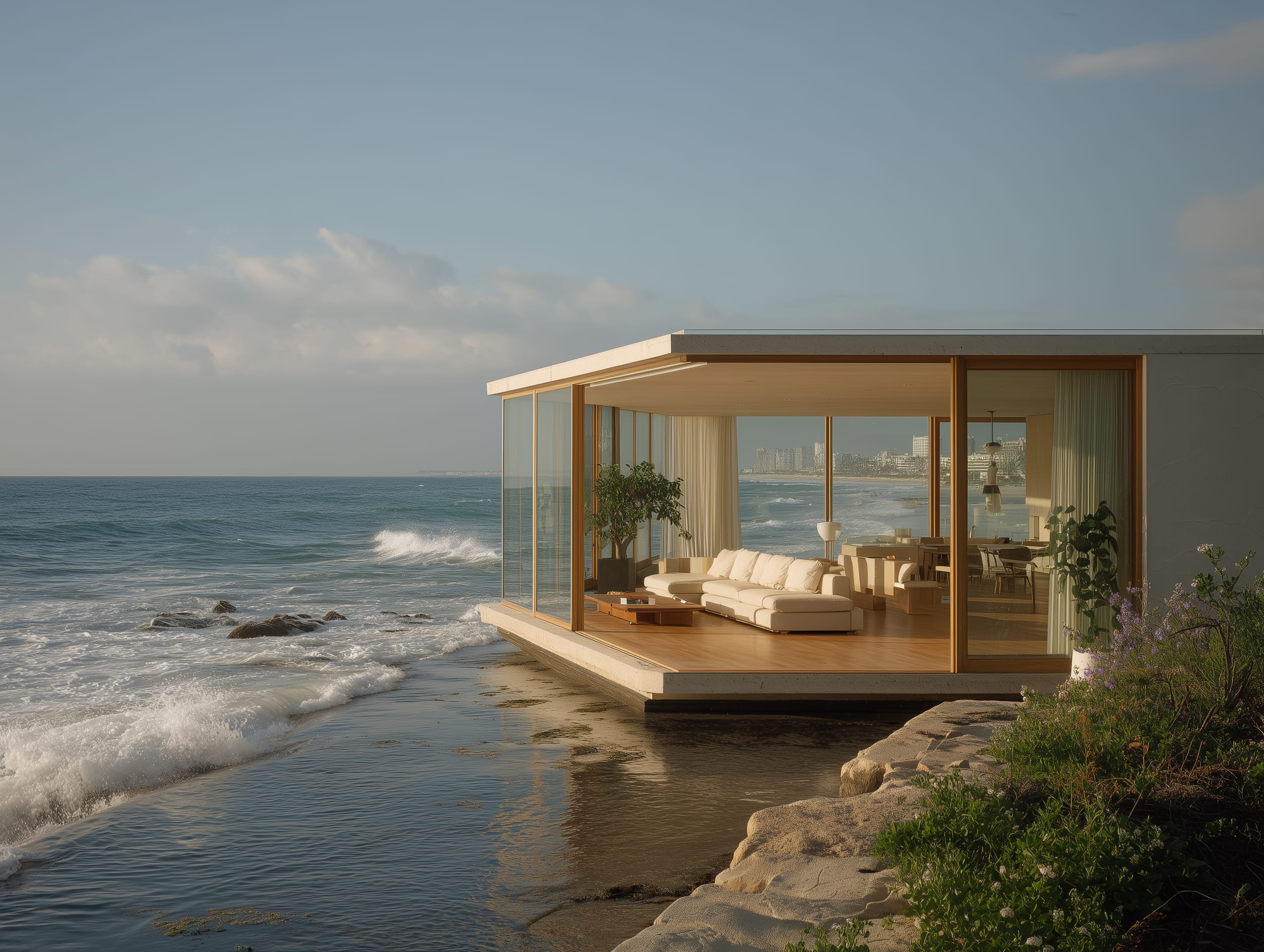 Beachfront house